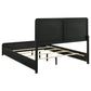 Cavelle 51-inch Upholstered Queen Panel Bed Black