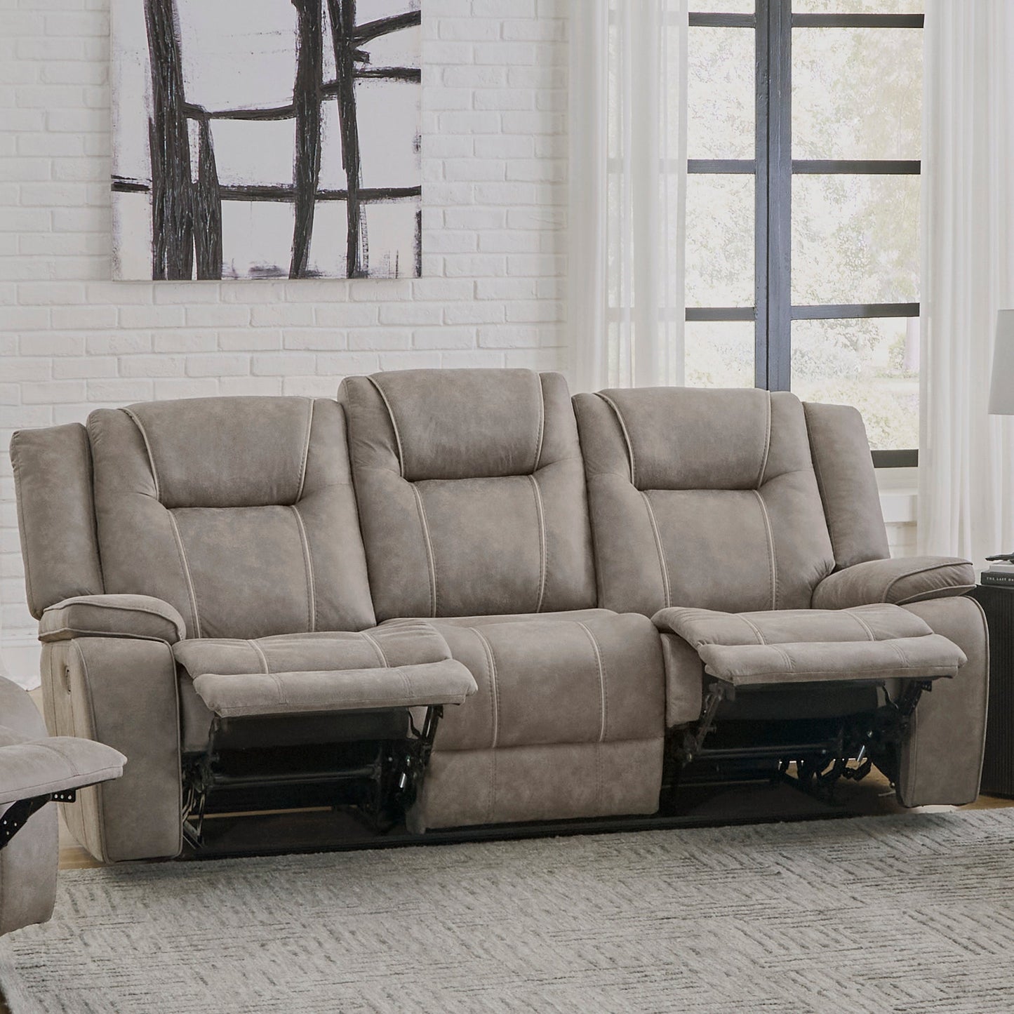 BLAKE - DESERT TAUPE MANUAL SOFA