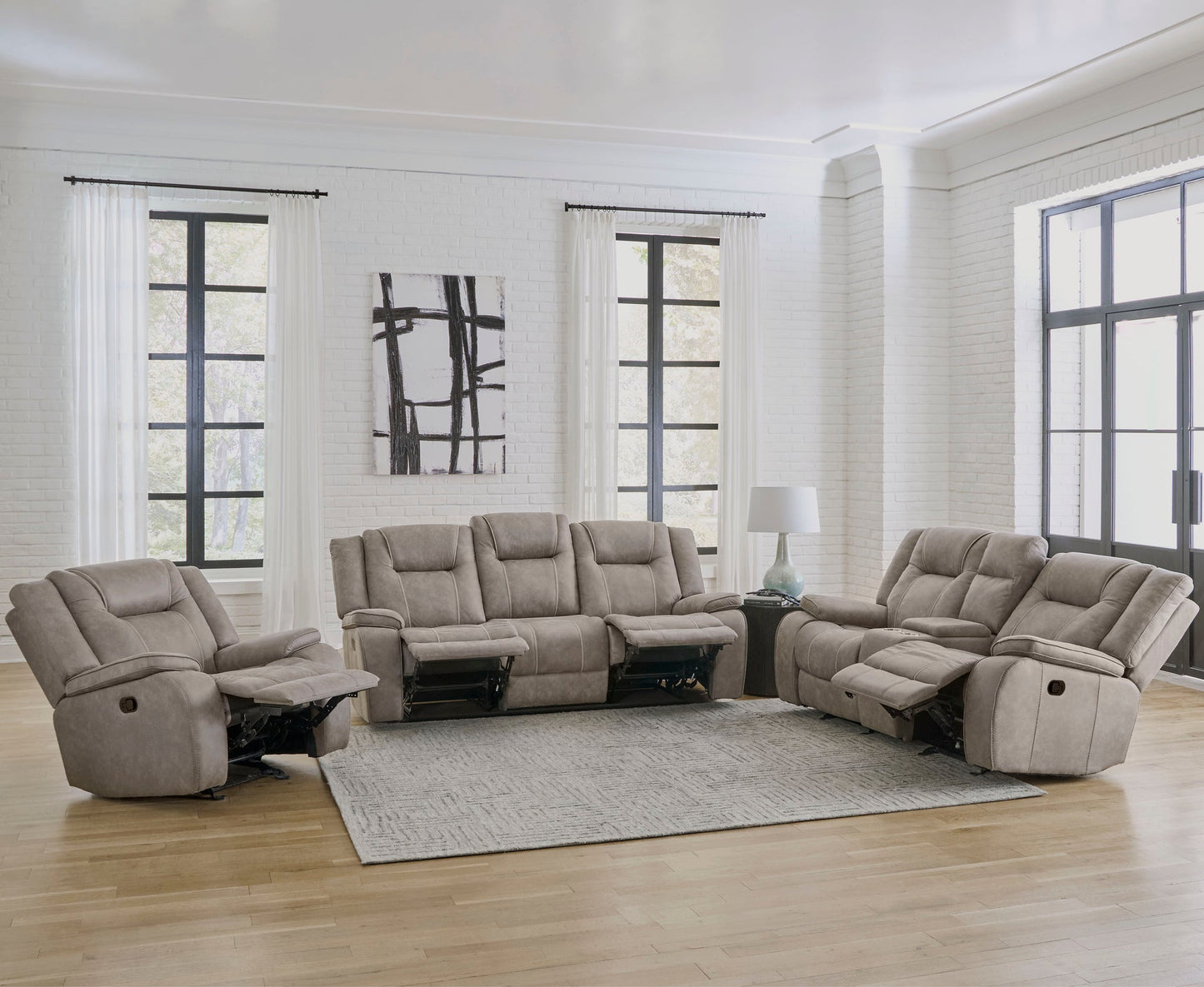 BLAKE - DESERT TAUPE MANUAL SOFA