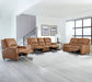 AUSTIN - CARAMEL CREAM POWER CONSOLE LOVESEAT