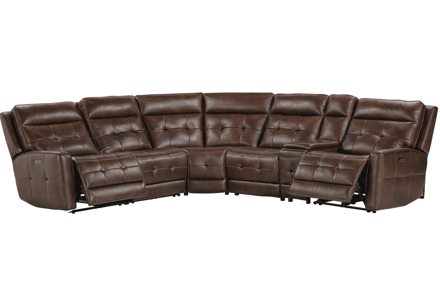 CANTERBURY - ACORN 6PC ZERO GRAVITY MODULAR POWER RECLINING SECTIONAL