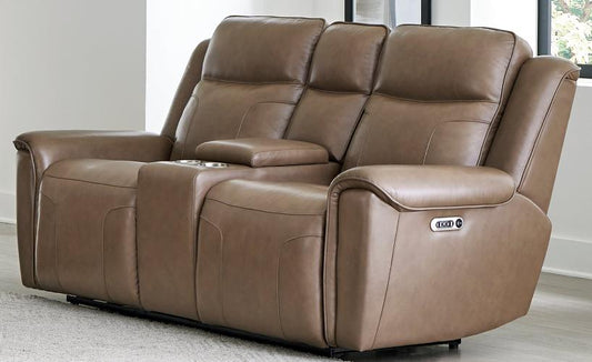 ATLANTIS - SMOOTH LATTE POWER ZERO GRAVITY CONSOLE LOVESEAT