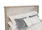 Kailani 52-inch California King Wingback Bed Beige Oak