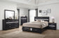 Miranda 3-drawer Nightstand Bedside Table Black