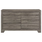 Wright 4-piece California King Bedroom Set Brown Oak