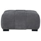 Octavia Upholstered Rectangular Ottoman Charcoal Grey