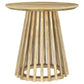 Touhy 2-piece Round Coffee and End Table Set Natural Mango
