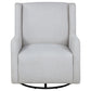 Serra Boucle Upholstered Swivel Glider Dove Grey