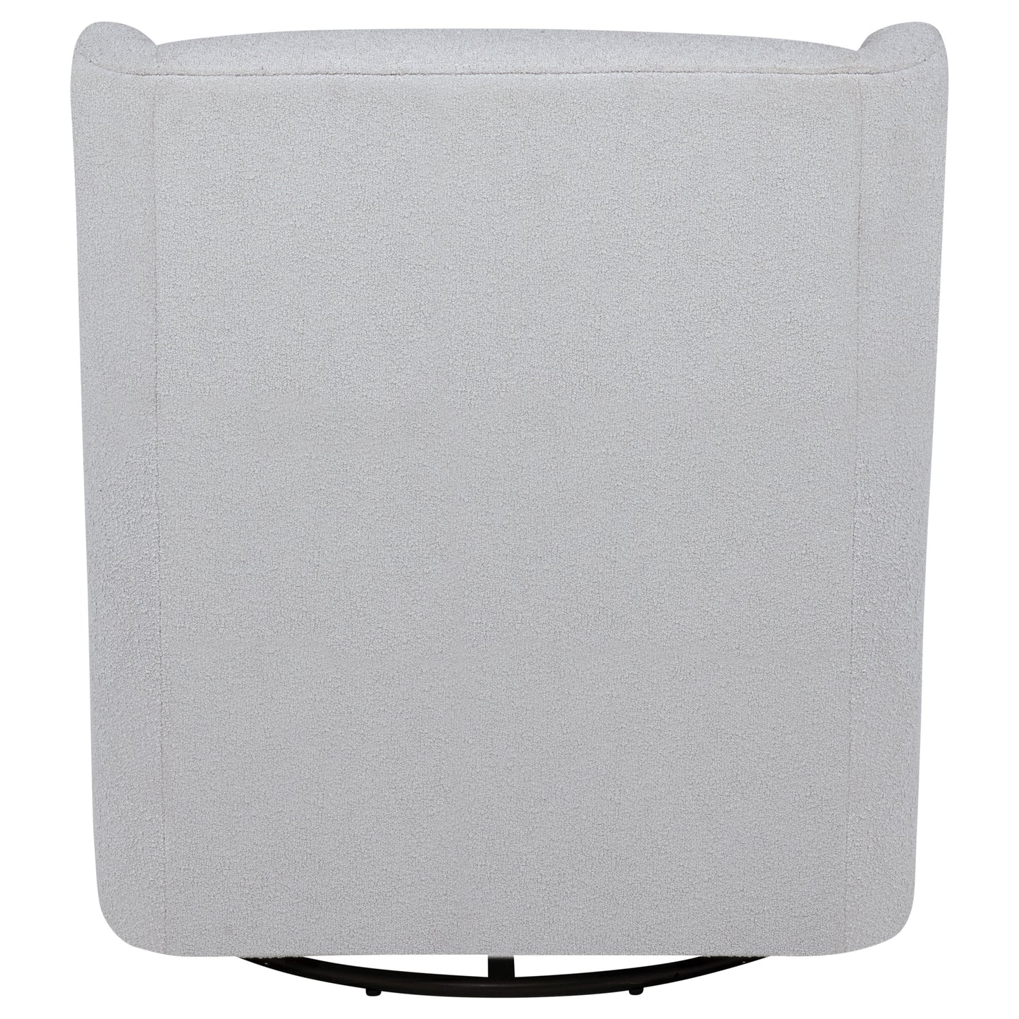 Serra Boucle Upholstered Swivel Glider Dove Grey