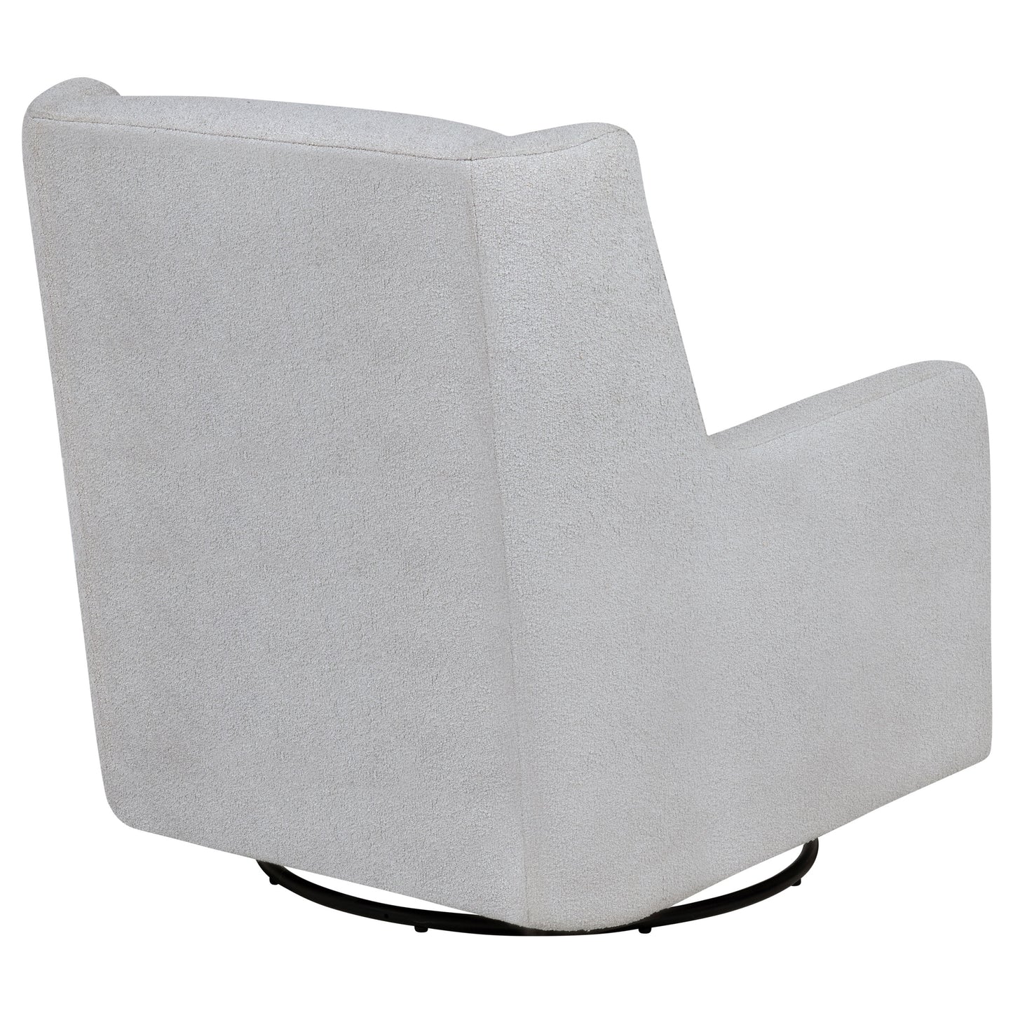 Serra Boucle Upholstered Swivel Glider Dove Grey