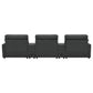 Collins 5-Piece Power Reclining Home Theater Seating Dark Grey