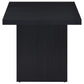 Devar Square Engineered Laminate End Side Table Black