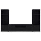 Winfield 3-sheld Media Tower Entertainment Pier Black