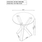 Kenzie 3-piece Round Coffee and End Table Set Chrome