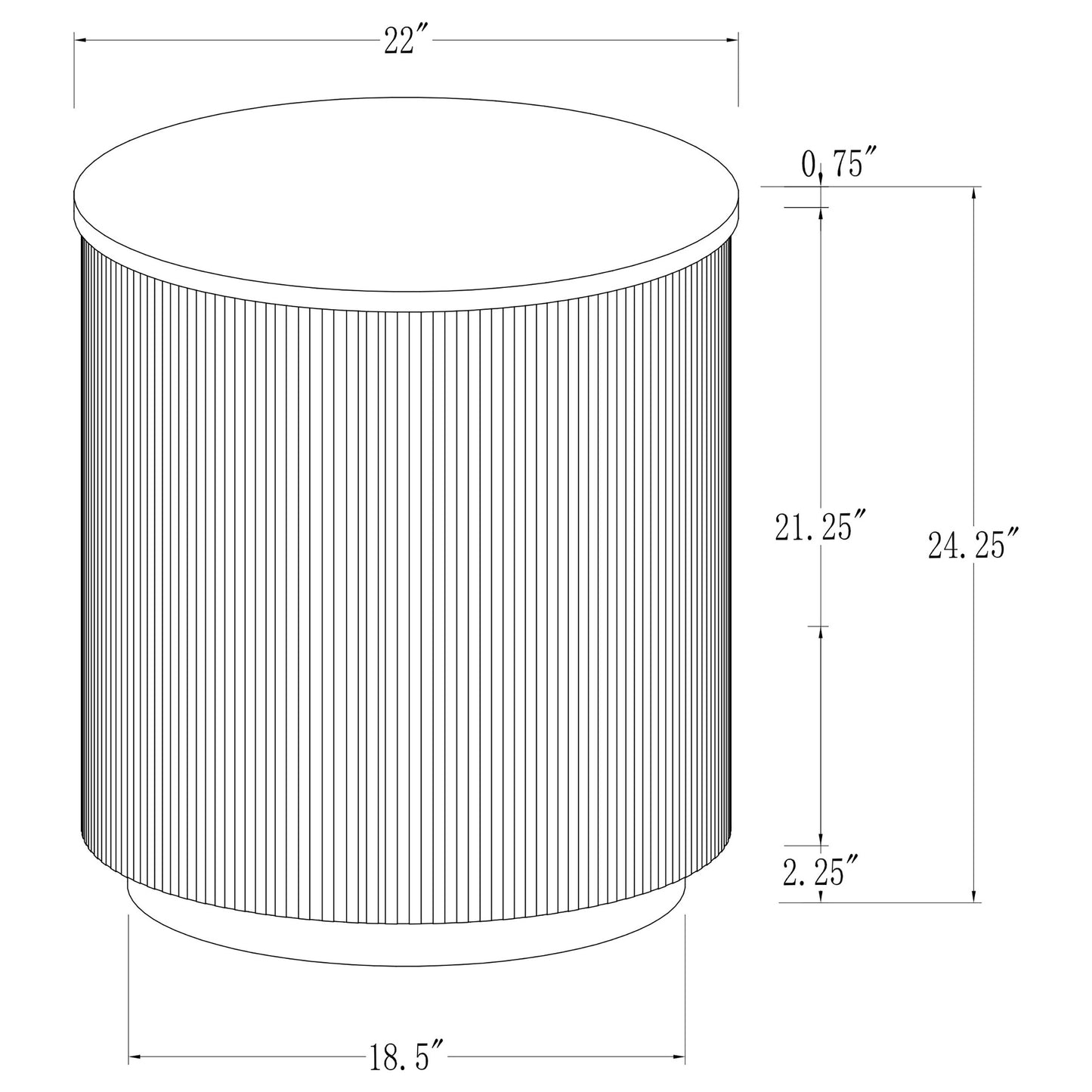 Jason 3-piece Round Marble Coffee and End Table Set White