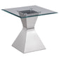 Jenny 2-piece Rectangular Coffee and End Table Set Chrome
