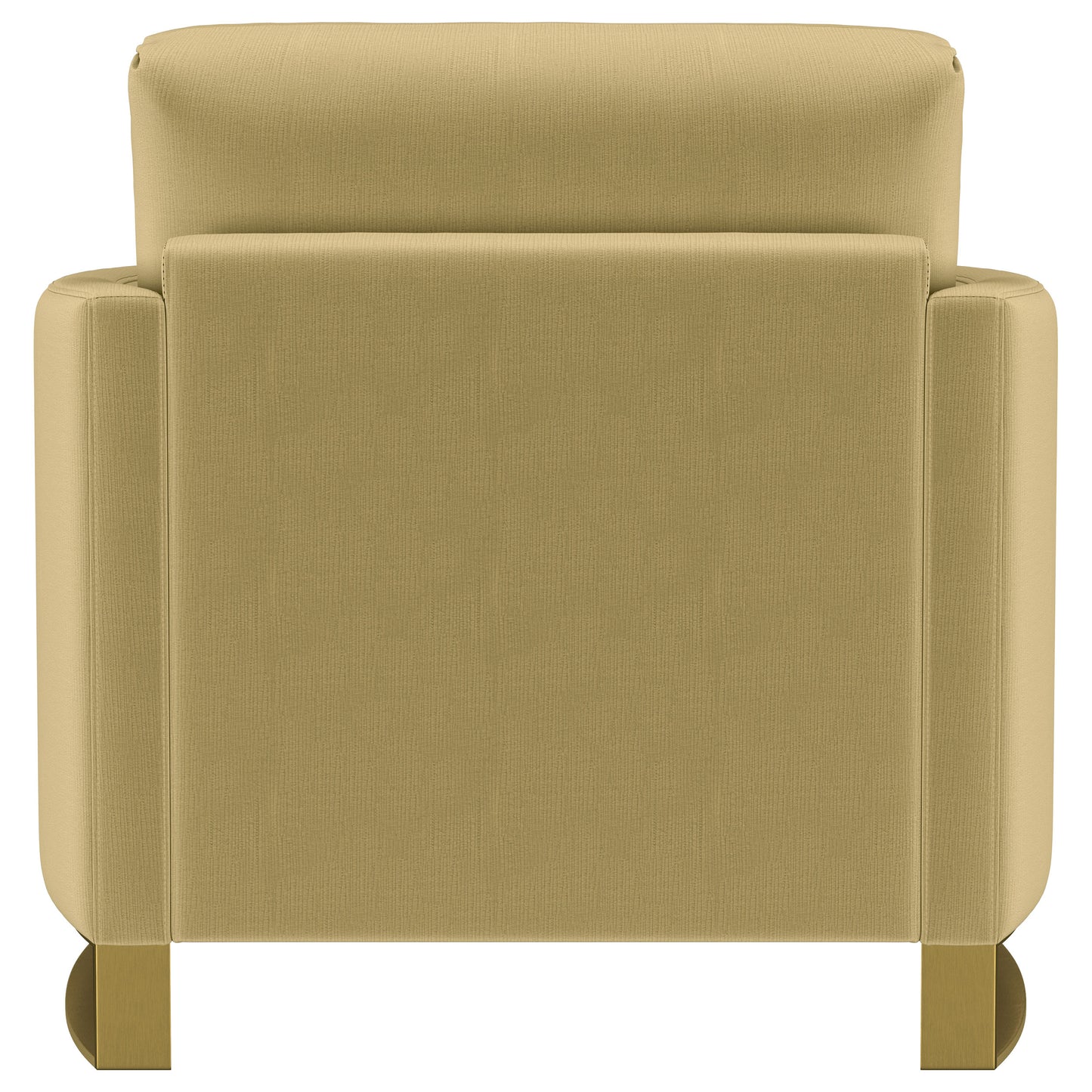 Corliss Upholstered Curved Track Arm Chair Camel