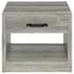 Felix 2-piece Coffee and End Table Set Grey Driftwood