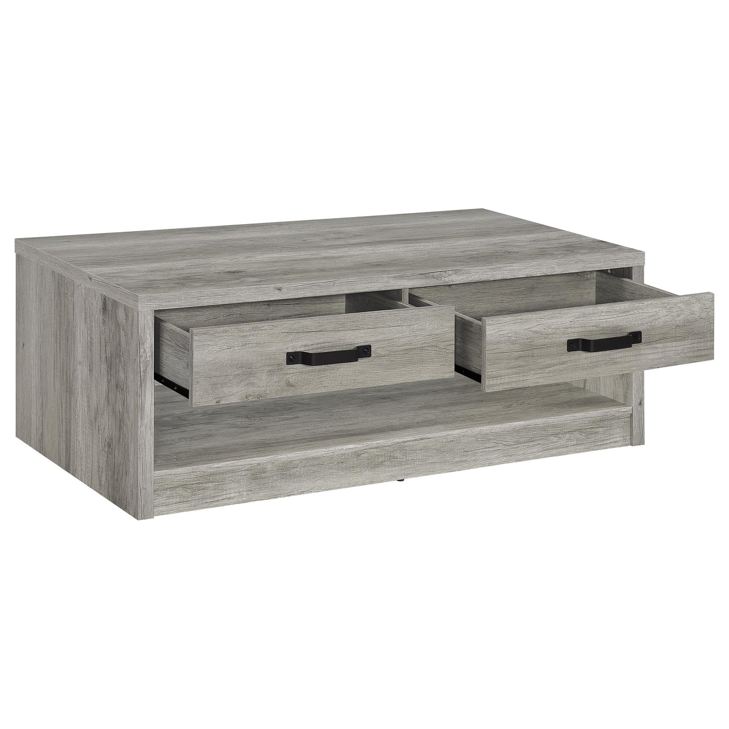 Felix 2-piece Coffee and End Table Set Grey Driftwood