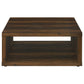 Frisco 2-piece Coffee and End Table Set Dark Pine