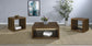 Frisco 3-piece Coffee and End Table Set Dark Pine