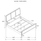 Arini 56-inch Eastern King Panel Bed Cream and Sand Wash