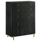 Arini 5-piece California King Bedroom Set Black and Natural