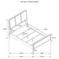 Arini 56-inch Queen Panel Bed Cream and Black