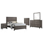 Watson Five-piece Full Bedroom Set Grey Oak