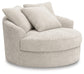 Cuddle Plush Oversized Swivel Accent Chair