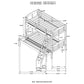 Flynn Wood Twin Over Full Bunk Bed with Mattress Weathered Brown