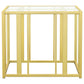 Adri 3-piece Coffee and End Table Set Matte Brass