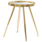 Kaelyn 3-piece Round Coffee and End Table Set Gold