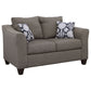 Salizar 2-piece Upholstered Flared Arm Sofa Set Grey