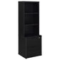 Westpark 3-piece Queen Bedroom Set Bookcase Headboard Black