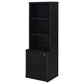 Westpark 3-piece Queen Bedroom Set Bookcase Headboard Black