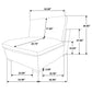 Lakeview 5-piece Upholstered Modular Sectional Sofa Ivory