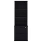 Westpark 3-piece Wall Unit Bookcase Set with USB Black