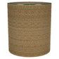 Halden Round Woven Seagrass Accent Side Table Light Brown