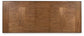 Wooden panel table top with a pattern on a white background