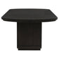 Leandro 78-inch Extension Dining Room Table Burnished Black