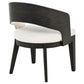 Leandro Upholstered Dining Arm Chair Cream (Set of 2)