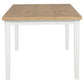 Andrews 66-inch Rectangular Dining Table Light Ash and White