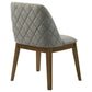 Franklin Upholstered Dining Side Chair Grey (Set of 2)