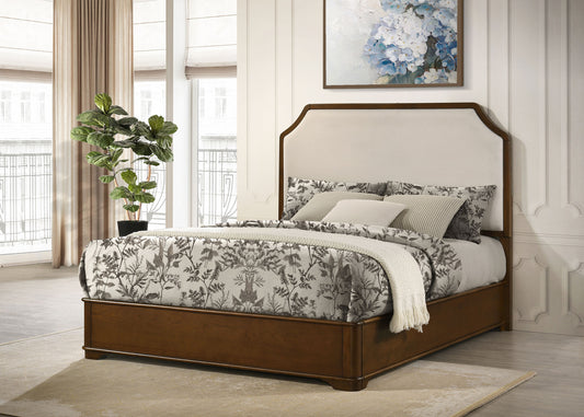 Garland 58-inch Eastern King Panel Bed Cream Brown Cherry