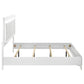 Cassia Eastern King LED Panel Bed White High Gloss