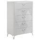 Cassia 5-piece Queen LED Bedroom Set White High Gloss