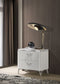 Cassia 2-drawer Nightstand Bedside Table White High Gloss