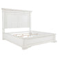 McKinney California King LED Light Panel Bed Vintage White
