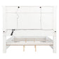 McKinney California King LED Light Panel Bed Vintage White